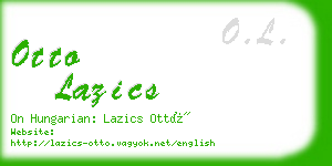 otto lazics business card